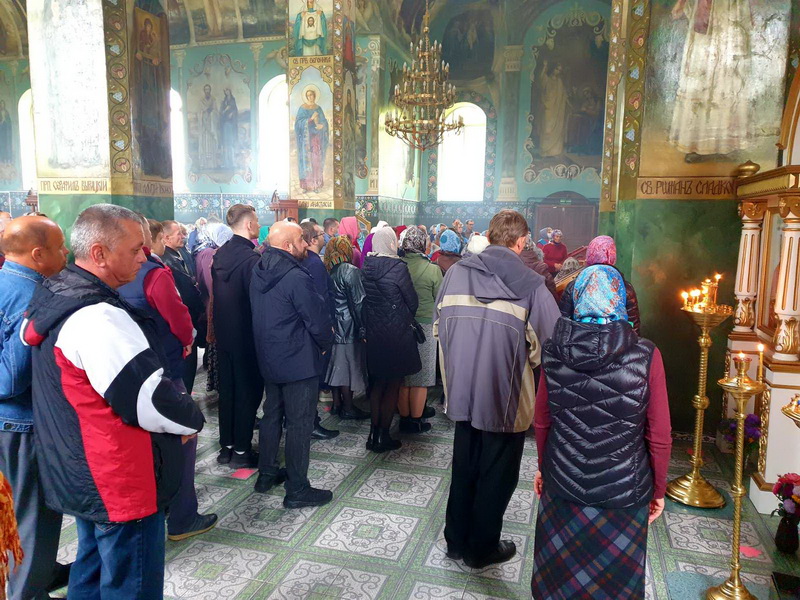 На богослужении