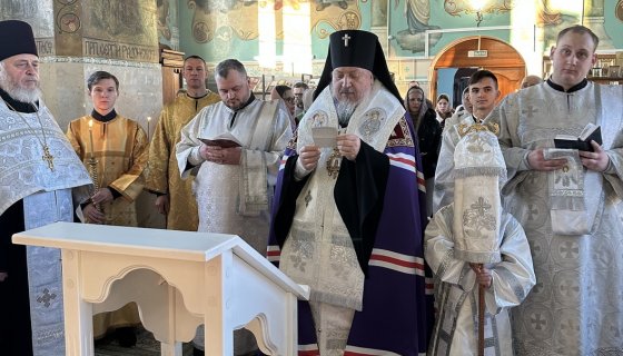 Во время панихиды