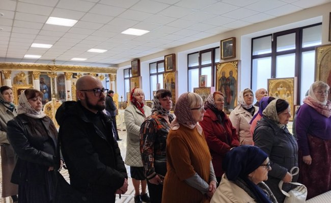 В домовом храме-музее в честь Собора всех Белорусских святых в Гомельском епархиальном управлении